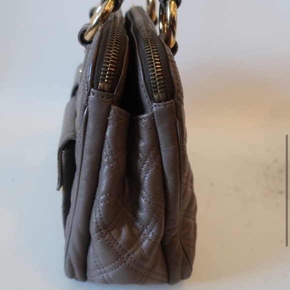 Marc Jacobs Blake Quilted Venetia Satchel Handbag. Italian Leather. Puffer AUTH - Picture 6 of 17